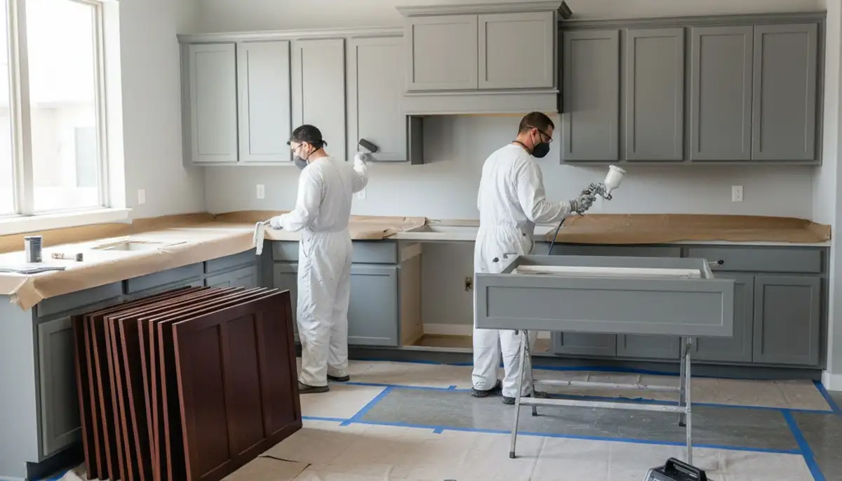 Cabinet painting service in San Diego, CA for durable coastal kitchen finishes