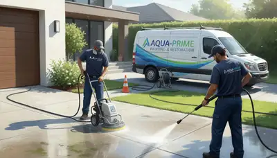 San Diego concrete pressure cleaning for driveways, patios, and walkways by Paint Pros