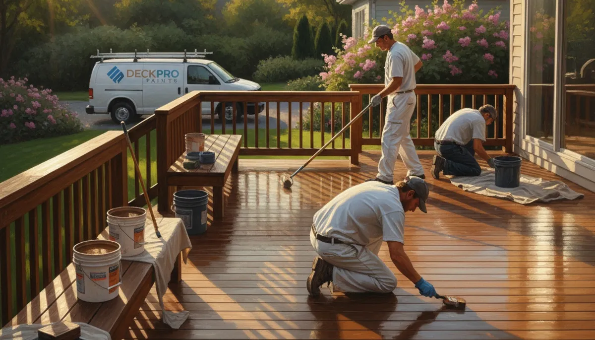 Deck painting service in San Diego, CA for coastal-weather protection and outdoor curb appeal