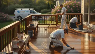 Deck painting service in San Diego, CA for coastal-weather protection and outdoor curb appeal