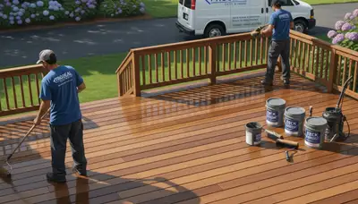 San Diego deck sealing service protecting wood decks from sun, salt air, and moisture