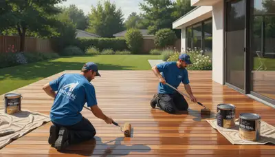 San Diego deck sealing by professional painters to protect wood from sun, salt air, and moisture