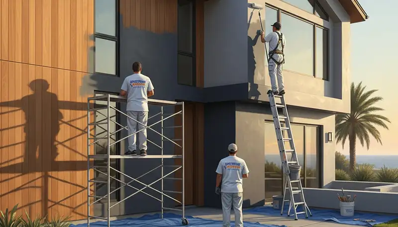 San Diego exterior house painting for coastal homes with weather-resistant finish
