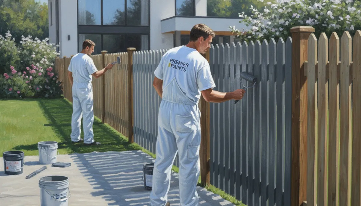 San Diego fence painting service protecting wood from sun and salt air with a fresh finish