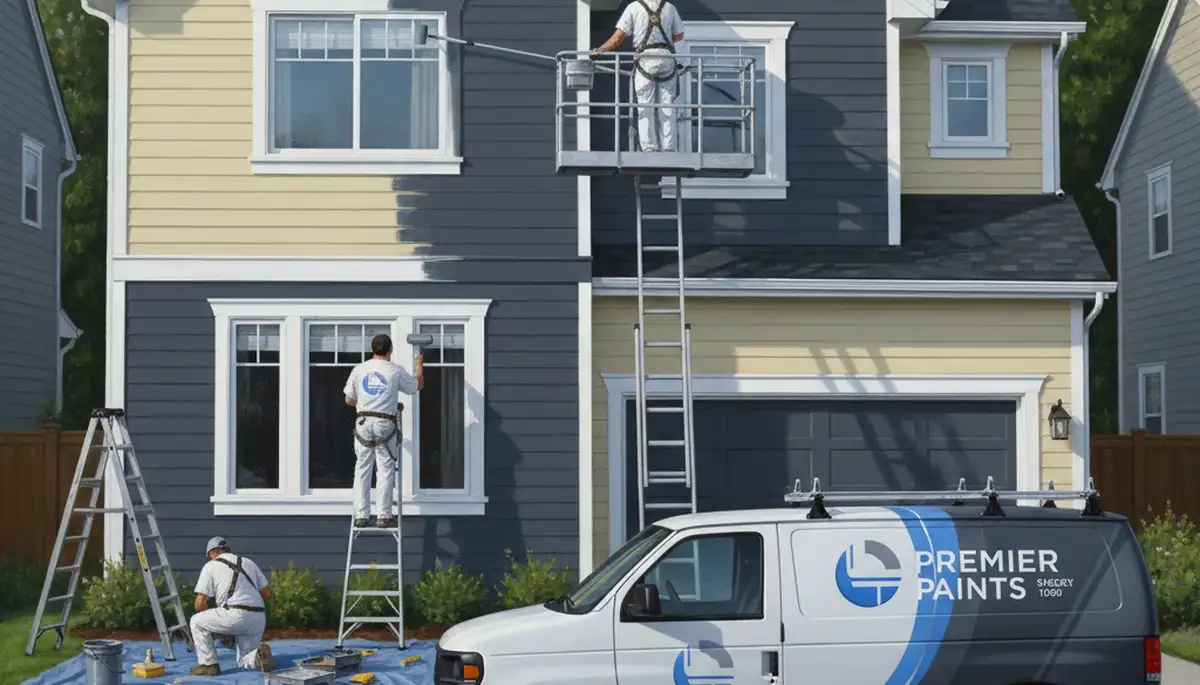 San Diego house painting crew refreshing a coastal home exterior in San Diego, CA